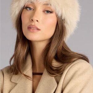 Windsor Cream Fur Hat